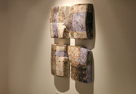 Ceramic wallpiece 'Homage to Piet Mondrian'