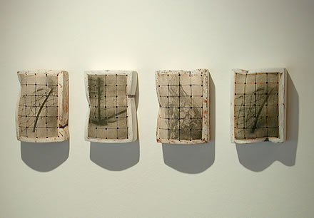 'Diary', a series of wallpieces created using a photographic transfer technique